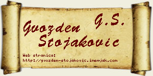 Gvozden Stojaković vizit kartica
